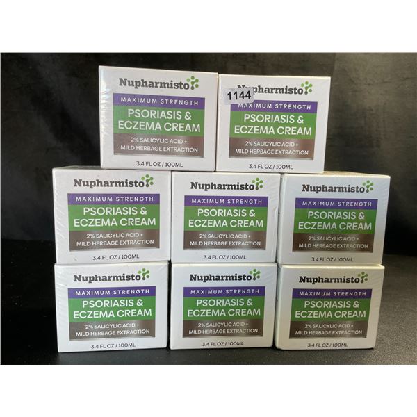 Lot of 8 Boxes of Nupharmisto Max Strength Psoriasis & Eczema Creams - 100ml each - New