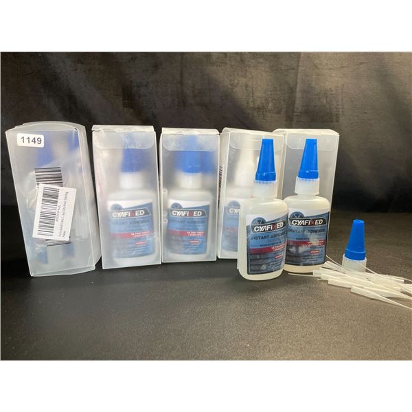 Lot of 5 Boxes of Cyafixed Instant Adhesive/Strong Cyanoacrylate (CA) Super Glue (2 each/10 Total)