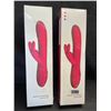 Image 1 : Lot of 2 Rabbit-Style Vibrating Silicone Sex Toys for Women - Rechargeable - Brand New Sealed!