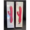 Image 1 : Lot of 2 Rabbit-Style Vibrating Silicone Sex Toys for Women - Rechargeable - Brand New Sealed!