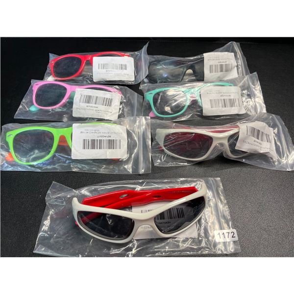 Lot of 7 Pairs of Kids Sunglasses - Assorted Colours - Brand New!