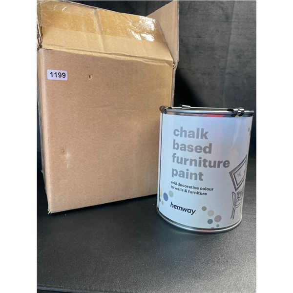 Lot of 1 Tub of Hemway Chalk-Based Furniture Paint - Slate Grey - New