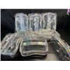 Image 2 : Lot of 8 Transparent & Holo Design Makeup Bag + Brush/Pencil Pouch Sets - Brand New!