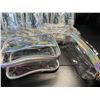 Image 3 : Lot of 8 Transparent & Holo Design Makeup Bag + Brush/Pencil Pouch Sets - Brand New!