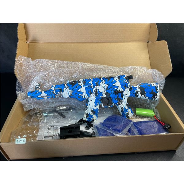 Lot of 1 Electric/Automatic Gel Ball Blaster Gun Toy Set - Blue - Brand New!