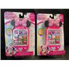 Image 1 : Lot of 2 Disney Junior Minnie Mouse Cell Phone Toys - Lights Up, Sings, etc. - Brand New!