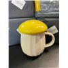 Image 2 : Lot of 5 Ceramic Mushroom Mugs - Brand New