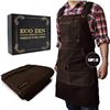 Image 1 : Lot of 1 Eco Zen Premium Waxed Canvas Work Apron - Brand New!