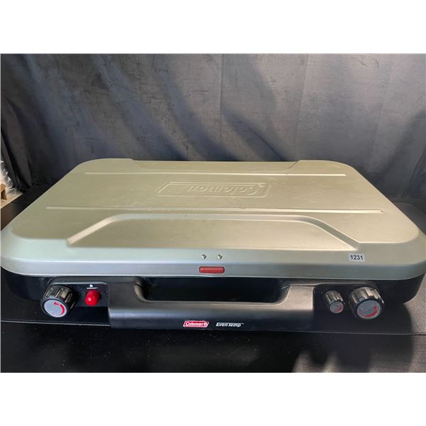 Lot of 1 Coleman Portable Flat Top Propane Grill - Used