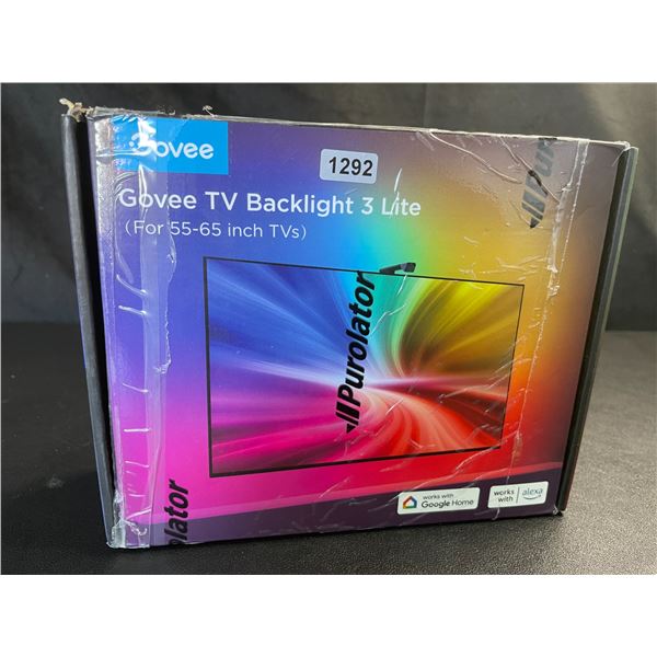 Lot of 1 Govee TV Backlight 3 Lite (For 55-65 inch TV's) - Open Box