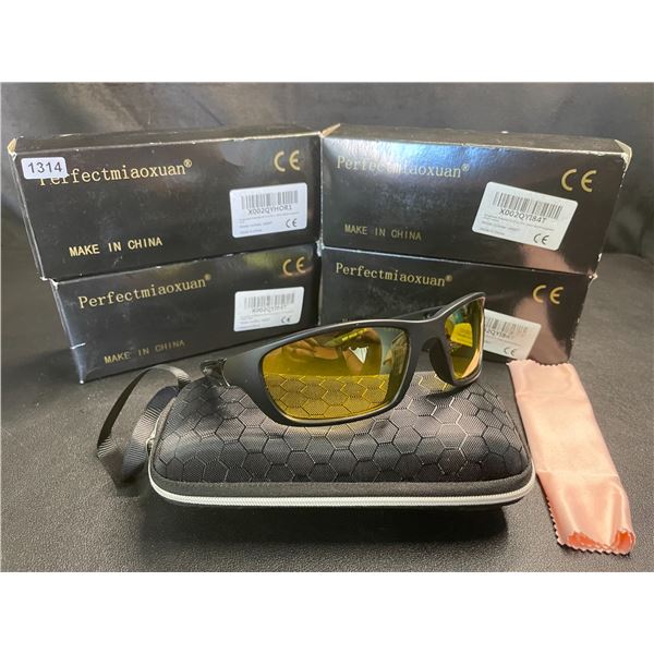 Lot of 4 Pairs of Polarized Sunglasses for Men/Women - Brand New