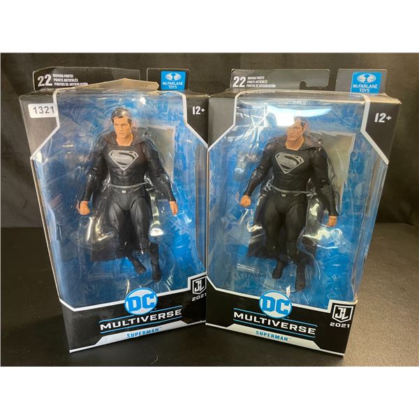 Lot of 2 DC Multiverse 2021 Superman Collectible Action Figures by McFarlane Toys - Brand New