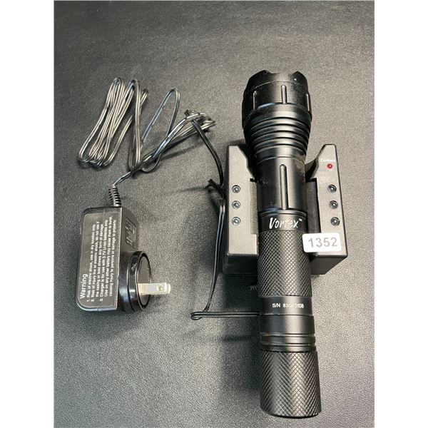 Lot of 1 Vortex Rechargeable Tactical Flashlight with Charger - Used - Works