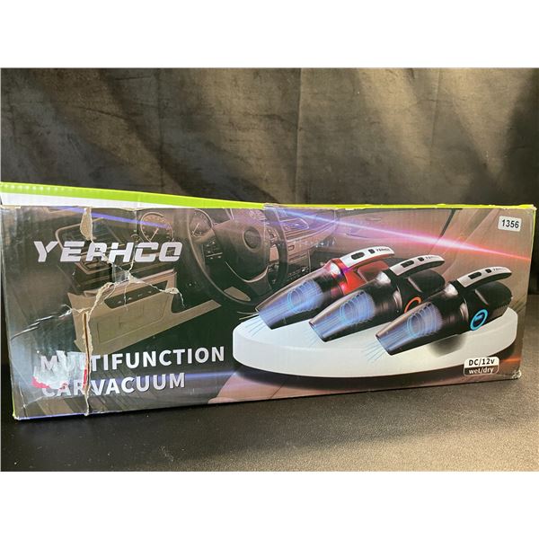 Lot of 1 Multifunction Wet/Dry Car Vacuum Cleaner with Storage Bag & Accessories - Brand New!