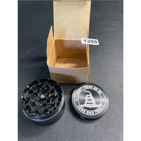 Lot of 1 Custom Engraved Metal "Herb" Grinder - Brand New!