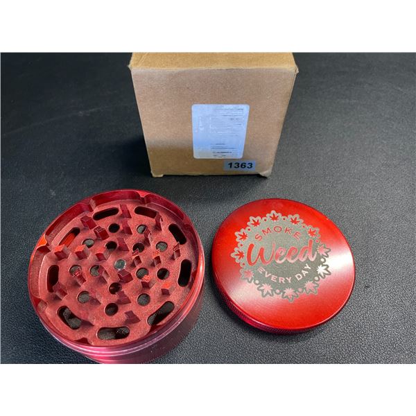 Lot of 1 Custom Engraved Metal "Herb" Grinder - Brand New!