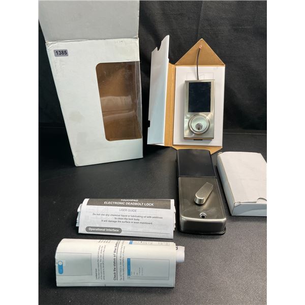 Lot of 1 Touchpad Electronic Deadbolt Lock - New/Open Box