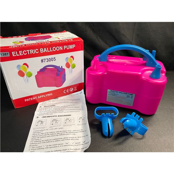 Lot of 1 Electric Balloon Pump - Brand New!