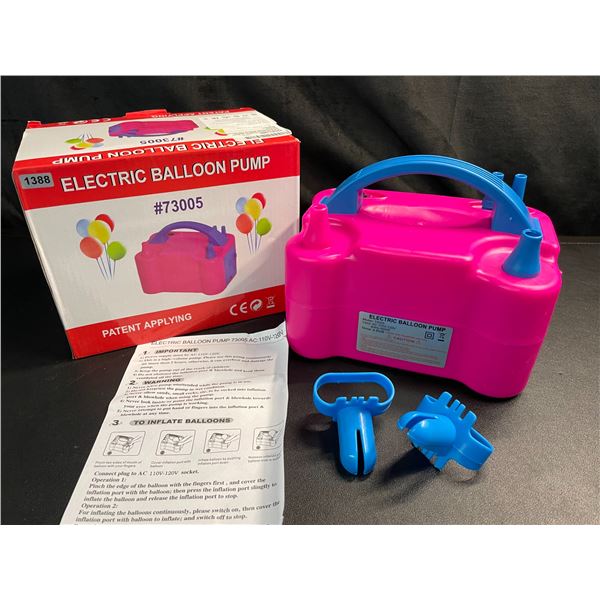 Lot of 1 Electric Balloon Pump - Brand New!