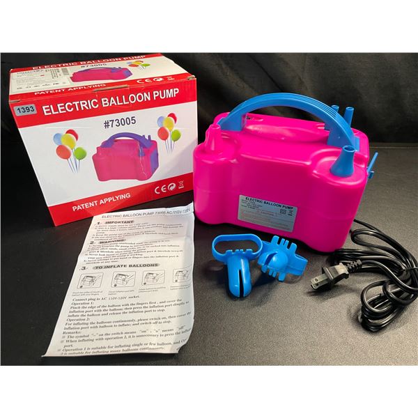 Lot of 1 Electric Balloon Pump - Brand New!