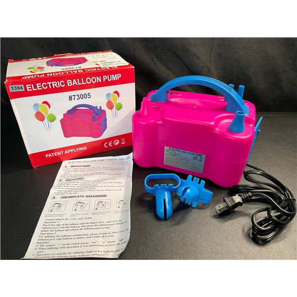 Lot of 1 Electric Balloon Pump - Brand New!