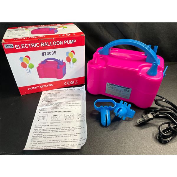 Lot of 1 Electric Balloon Pump - Brand New!