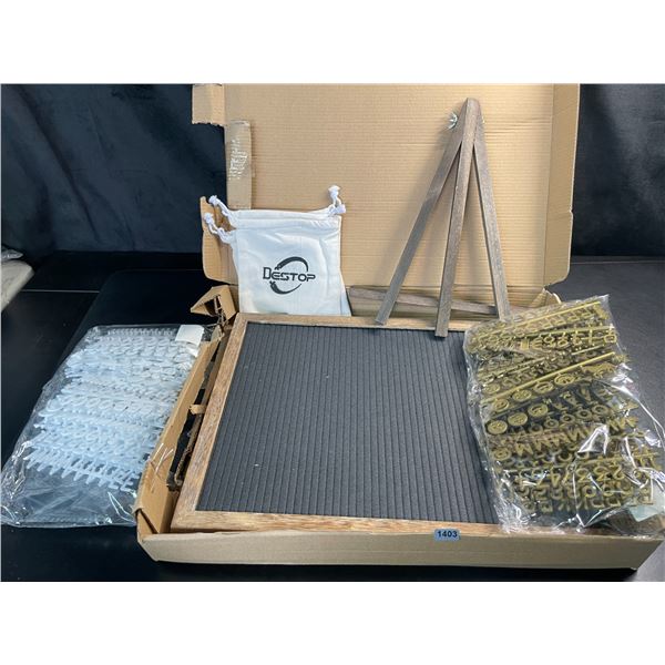 Lot of 1 Letter Display Board/Sign Board w/ Letters - Large 16 Inch Size - Brand New!