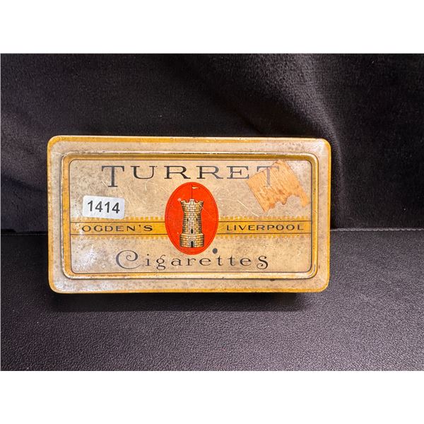 Lot of 1 Turret Cigarettes Collectible Storage Case - Used