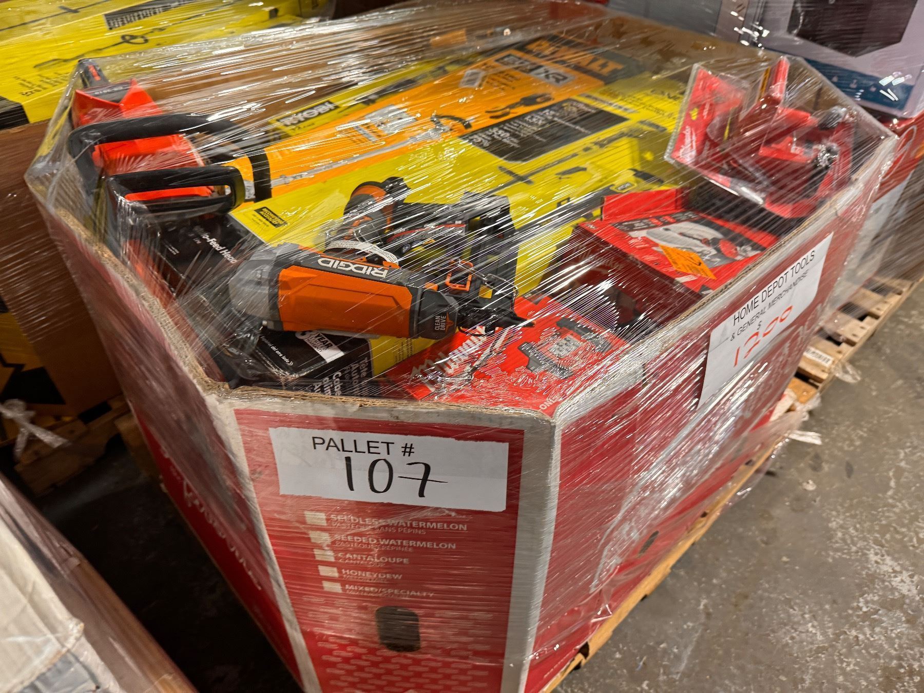 Pallet #107 - Home Depot Tools & General Merchandise