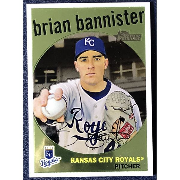 2008 TOPPS HERITAGE CHROME BRIAN BANNISTER ROOKIE CARD