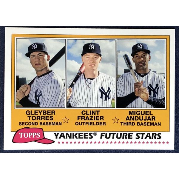 2018 TOPPS HERITAGE GLEYBER TORRES ROOKIE CARD