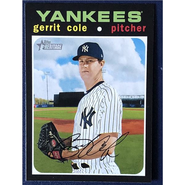 2020 TOPPS HERITAGE GERRIT COLE