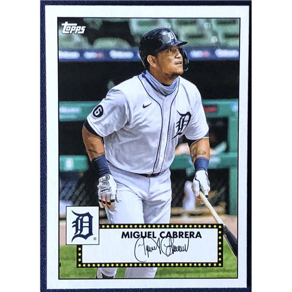 2021 TOPPS HERITAGE T52 MIGUEL CABRERA