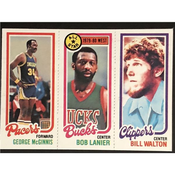 1980-81 TOPPS BILL WALTON (HOF), BOB LANIER (HOF)
