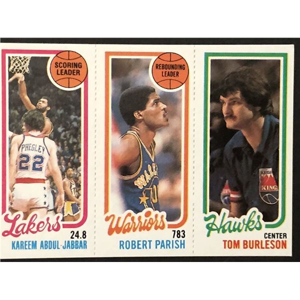 1980-81 TOPPS KAREEM ABDUL-JABBAR (HOF), ROBERT PARISH (HOF)