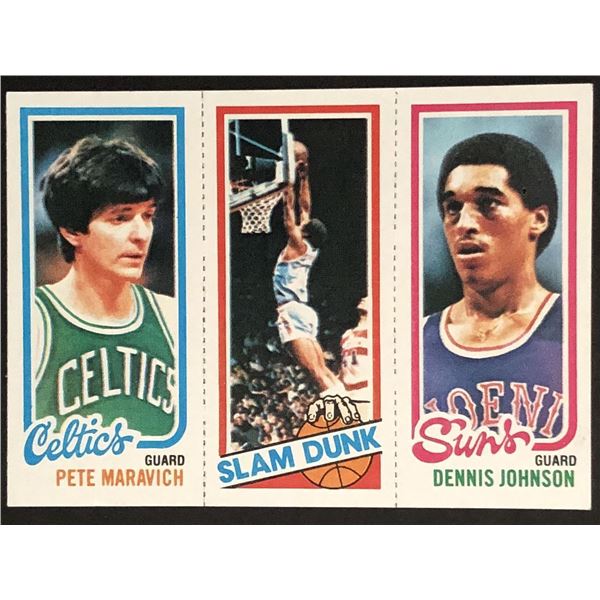 1980-81 TOPPS PETE MARAVICH (HOF), DENNIS JOHNSON (HOF)