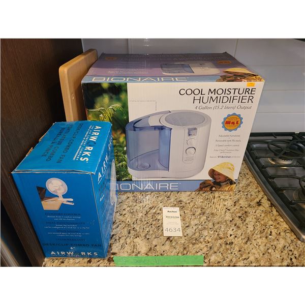 Bionair Humidifier, Fan A