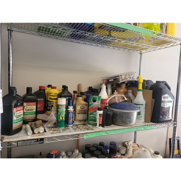 Shelf of motor fluids A