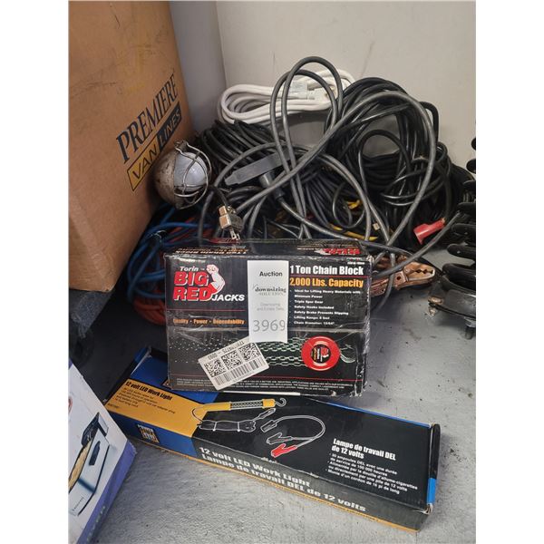 Chain block, jumper cab A