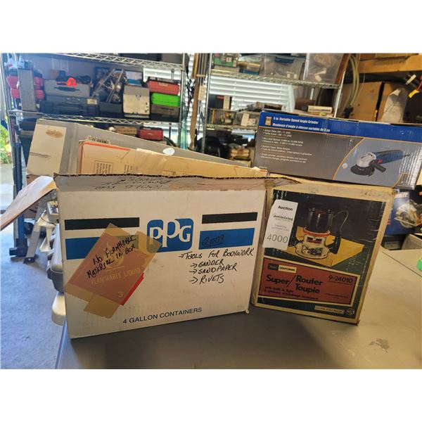 Craftsman router, grinder A