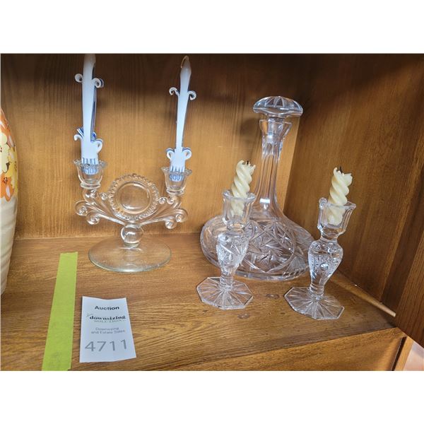 Crystal decanter , plus A