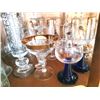 Image 4 : Gold trim glassware A