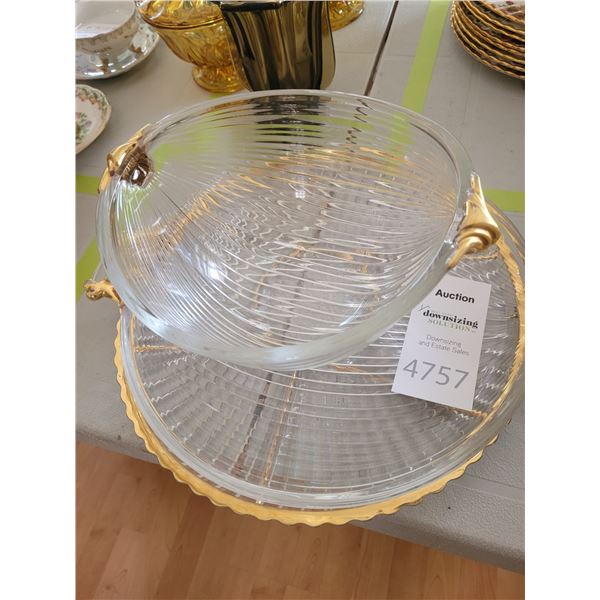 Gold trim Servingware A