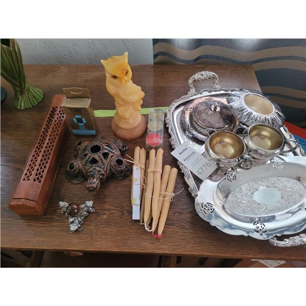 Silverplated serving ware A