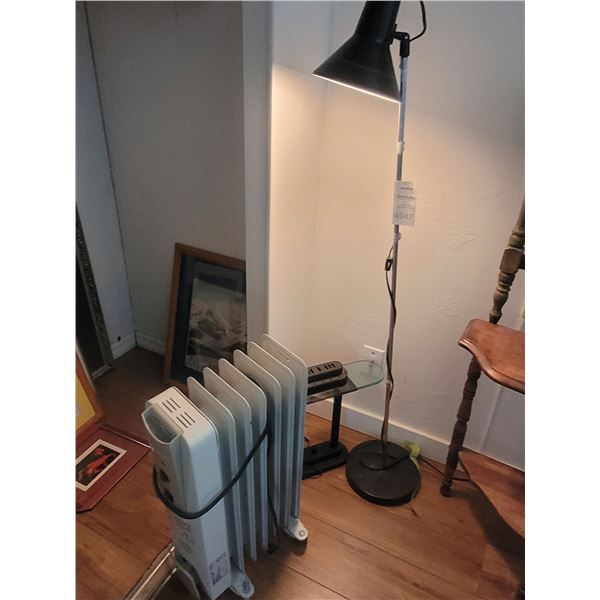 Lamps, heater A