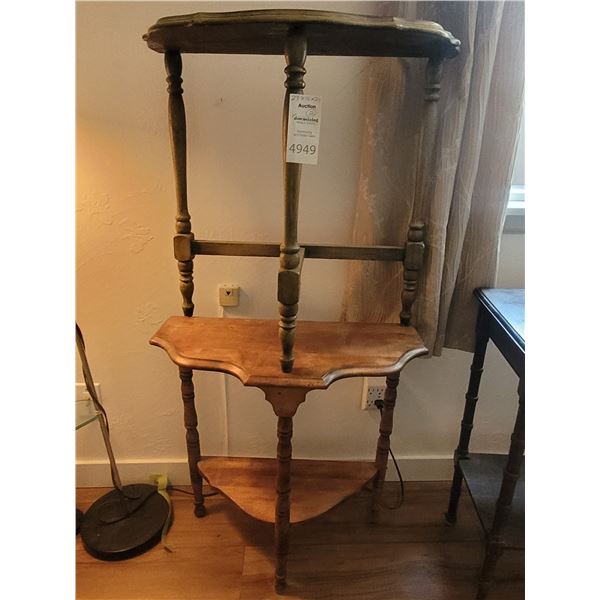 2 wood side tables A