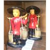 Image 1 : Vintage Asian Chalkware Figurines A