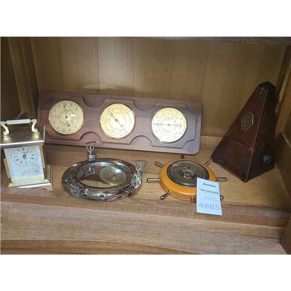 Barometers, Clock, MetronomeA