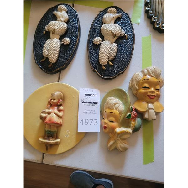 Devon Ware Chalkware Wall Decor A