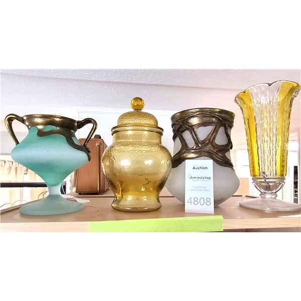 Vintage GlassvVases A